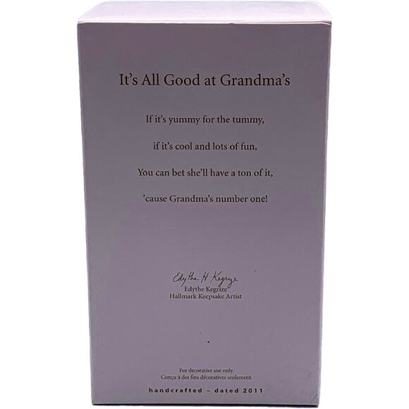 Hallmark Keepsake 2011 It's All Good at Grandma's Christmas Tree Ornament in Box - Picture 2 of 6